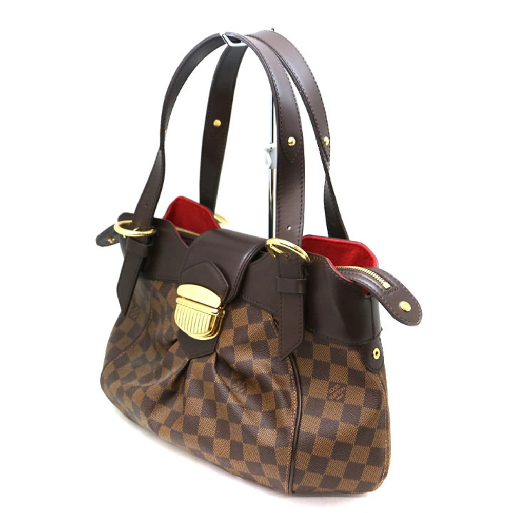 LOUIS VUITTON Speedy Damier Canvas Ebene Brown Handbag LV